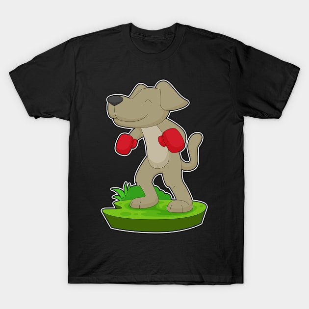 Dog Boxer Boxing gloves Boxing T-Shirt by Markus Schnabel